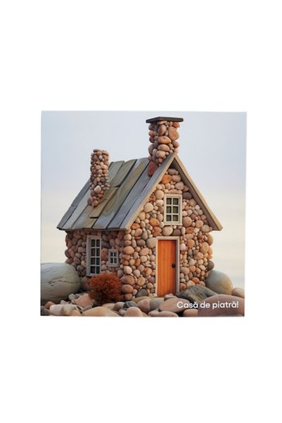 OEM Felicitare Minicard Casă de piatră 8x8cm