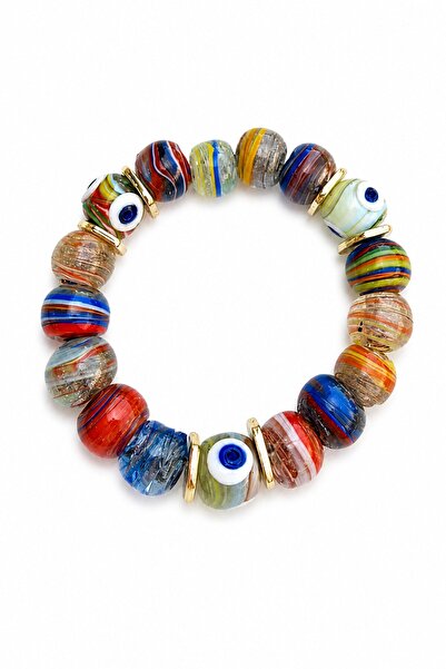 nesdesignn Glass Bodrum Bead Colorful Bracelet
