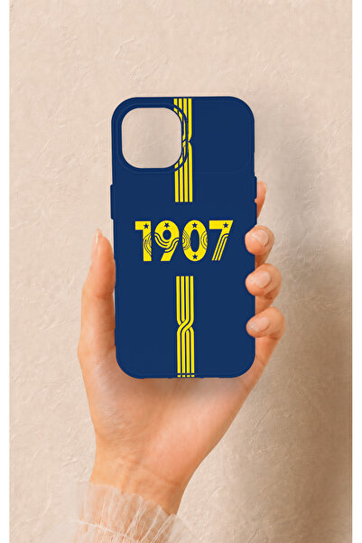 Vip Case iPhone 15 Uyumlu 1907 Kemer Desenli Silikon Kılıf