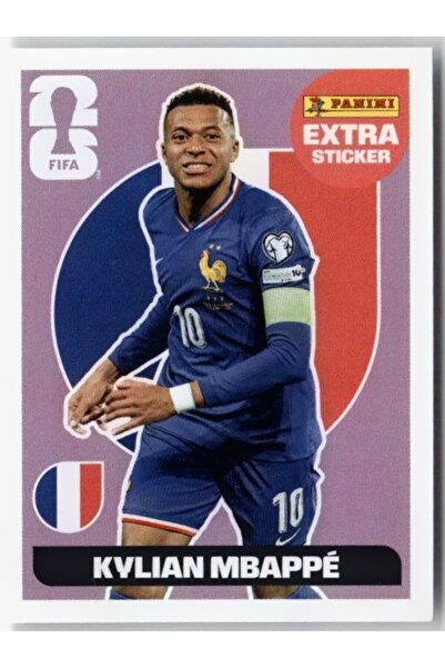 Panini ملصق كأس العالم 2026 كيليان مبابي باللون الأرجواني إكسترا