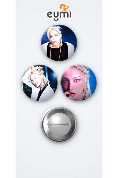Eymi Design Stray Kids Kpop Karma Albüm Karma Versiyonu Felix 3'lü Metal Roze...