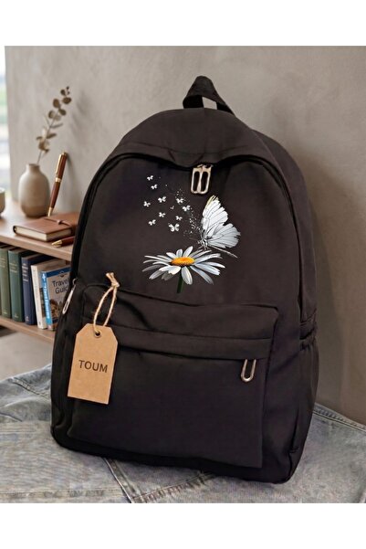 Touz Moda Flowers Daisy Design Backpack School Bag