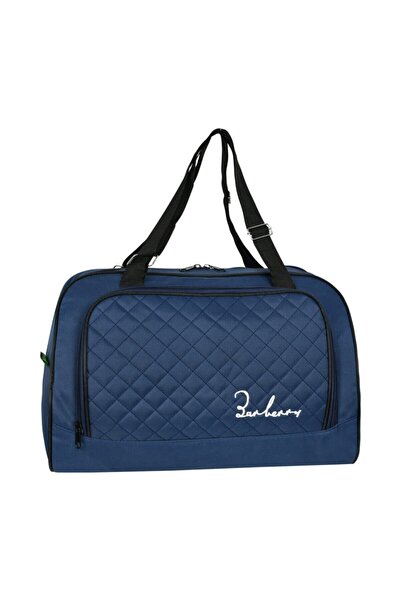 GALB LEATHER Unisex Navy Blue Sports Travel Hand Luggage