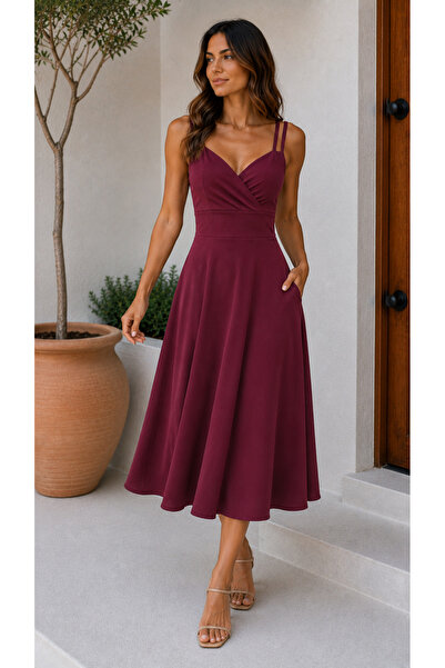 moda wanilia Standing Out with Elegance |   Women's Rope Strap Double Breaste...