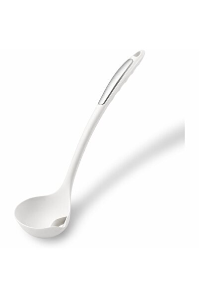 MACVI ® Silicone Fat Separator Ladle, White, Heat-Resistant up to 315°C