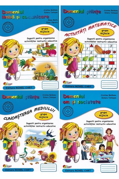 ROXEL CART Pachet educational 4 carti - Grupa mijlocie - Cristina Beldianu, E...