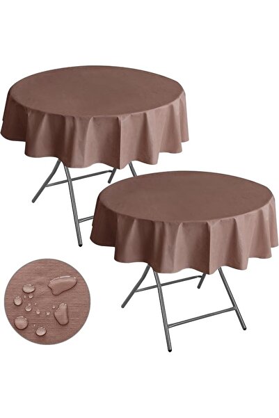 Nasitos 100% Waterproof Round Vinyl Plastic Transparent Table Cover, Thickene...