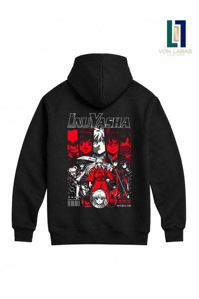 Grafftee Clothing Φούτερ Inuyasha Anime με στάμπα και 3 κλωστές, Premium ποιό...