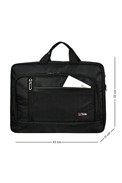 GALB LEATHER Unisex Black 16.5 Inc Laptop & Briefcase
