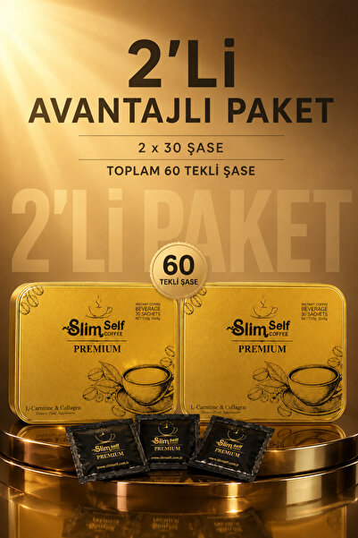 SlimSelf Kore Premium Form Kahvesi 2’li Avantajlı Paket – Toplam 60 Tekli Şase