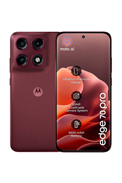 Motorola Telefon mobil edge 70 pro, 256GB, 8GB RAM, 5G, 6500 mAh PANTONE Zinf...