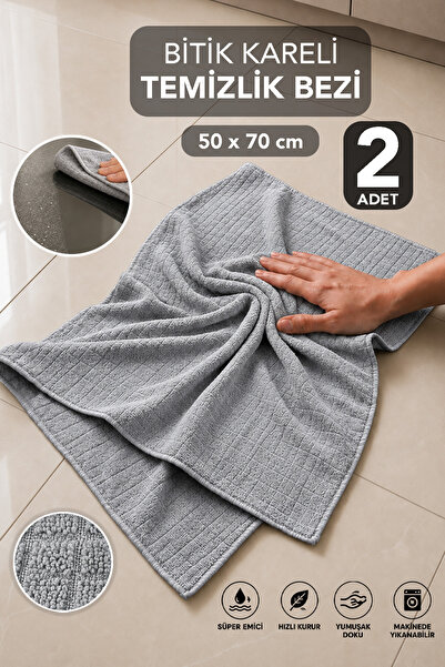 Meleni Home 2-Pack Bitik Checkered Cleaning Cloth - Kitchen Cleaning High Wat...