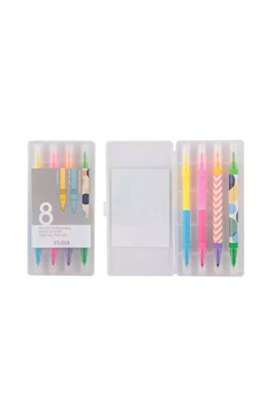 Syloon Gel Highlighter 8 in 4 Pen with Replaceable Refills Se044910