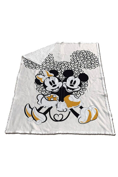 Disney Mickey & Minnie coral sherpa blanket 130x170cm