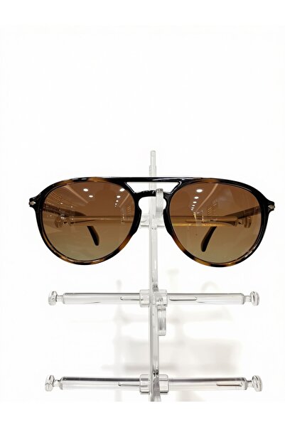 Benx Sunglasses Unisex Leopar Desenli Çerçeveli Kahverengi Degrade Camlı Çift...