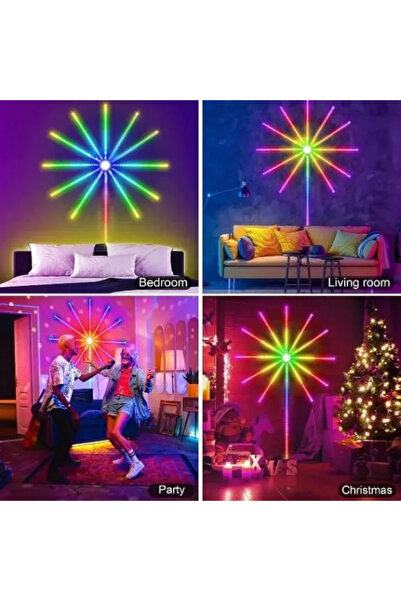 Generic Bandă LED cu efect de artificii – RGB inteligent cu control prin apli...