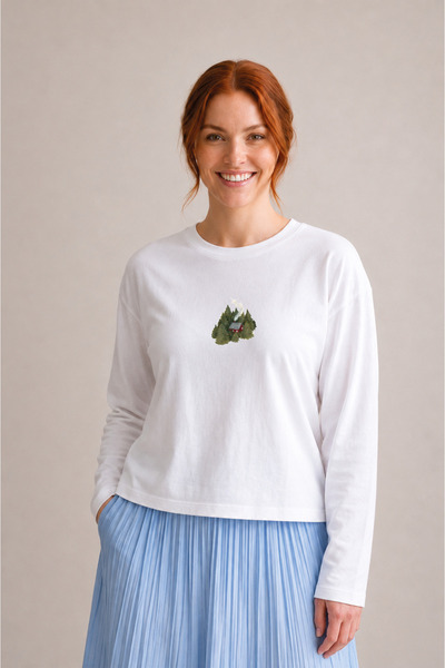 Grafftee Clothing Nubarco Crop Wide Sleeve Regular Short T-Shirt