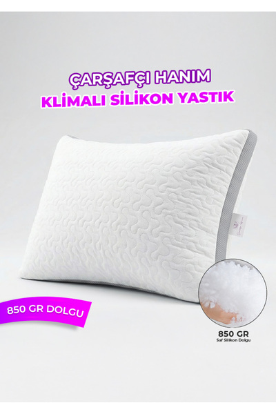 Klimalı Silikon Yastık - 850 Gram
