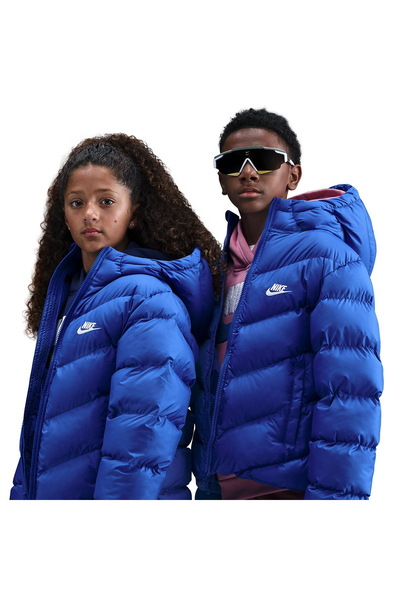 Nike Sportswear Therma-Fit All Day Play Puffer Çocuk Mavi Günlük Stil Mont