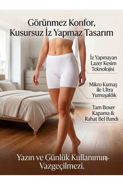 Genel Markalar iz yapmaz micro lazer kesim boxer