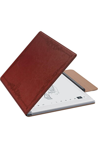 MOKO Book Folio Case for Remarkable 2 10.3", Magnetic, Vintage Brown