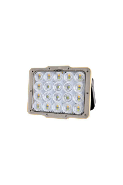 Green Lion Solar Flood Light with 4800mAh Battery & 43 LED Beads - Black