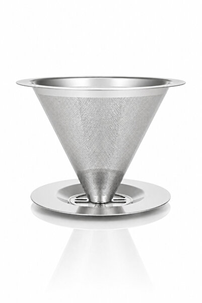 ARVALE Metal Kahve Filtresi – Konik İnce Mesh Demleme Süzgeci – Tekrar Kullan...