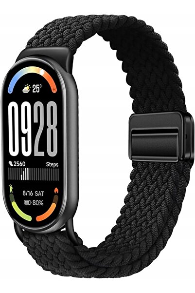 Koanni BRĂȚARĂ MAGNETICĂ PENTRU XIAOMI MI SMART BAND 8/9/10 strap09_BLACK