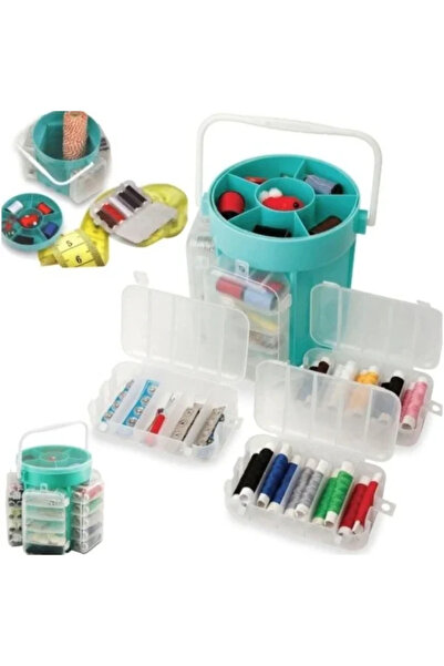 Generic Trusă de cusut portabilă cu 210 accesorii
