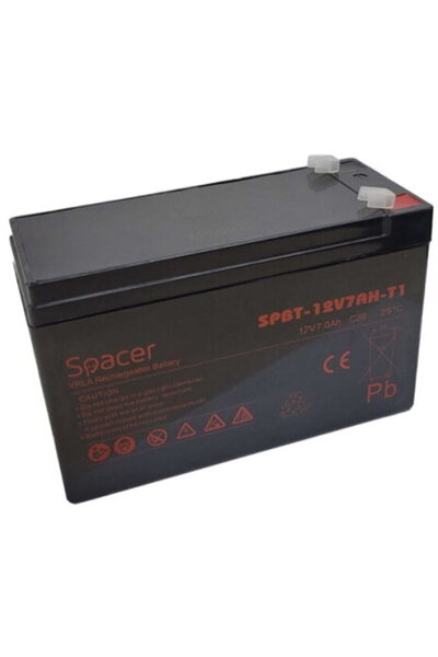 Spacer Μπαταρία UPS SPBT-12V7AH-T1, 12V, 7Ah