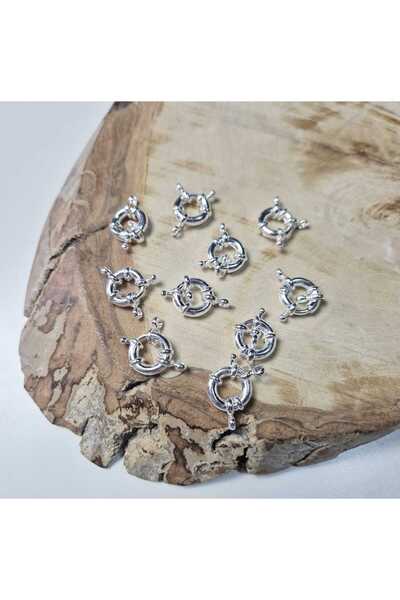 Kanguroom Gemici Clip White Nickel Medium Size Ring Clip