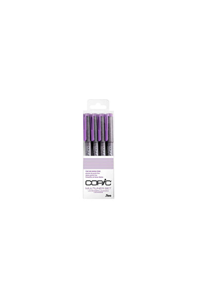 Copic Multiliner Classic 4-Piece Technical Drawing Pen Set - Lavender (0.05/0...