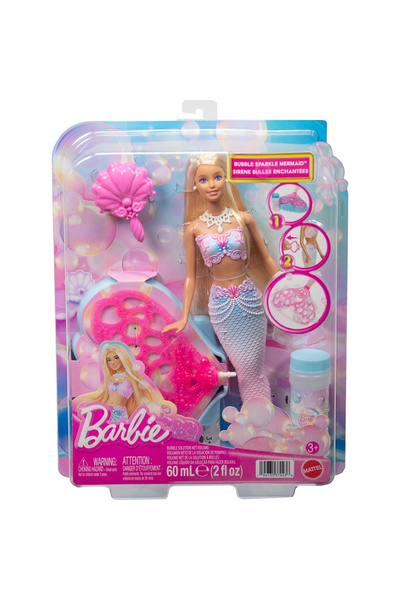mattel Κούκλα Μπάρμπι Γοργόνα με Φυσαλίδες
