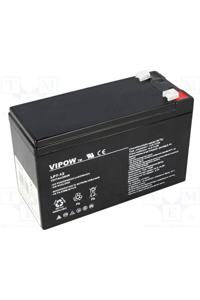 Vipow Acumulator gel plumb 12 V, 7 Ah