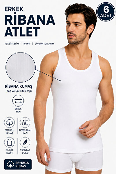 Alıç Men's Ribana Classic Undershirt 0102 (Tutku Authorized Seller) – 100% Co...