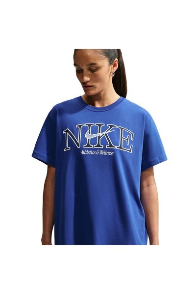 Nike W NSW NK CLSC BF TEE NK CC IM6396-417 Βασιλικό Μπλε