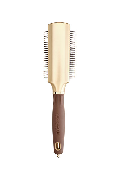 Olivia Garden Expert Style Control Nylon Bristles Altın ve Kahverengi Saç Fır...