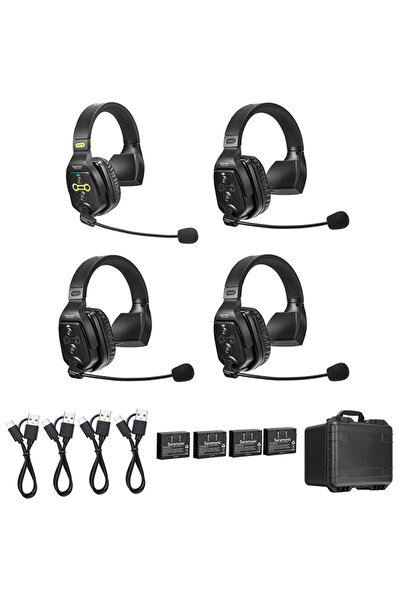 Saramonic Sistem interfon wireless, WiTalk WT4S, pentru 4 persoane, Full-Dupl...
