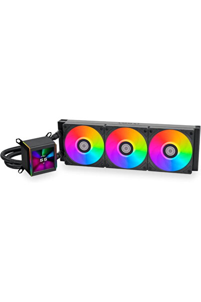 Lian Li Cooler procesor Galahad II 360 LCD ARGB AIO, RGB LED, 3 x 120 mm, vit...