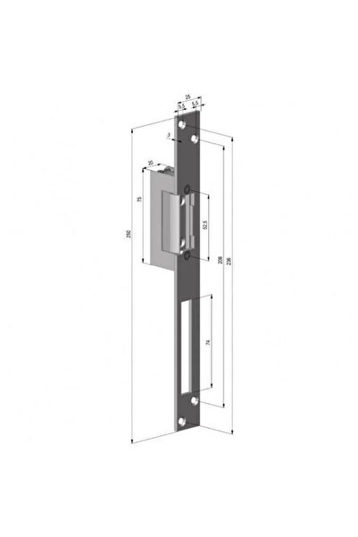 ASSA ABLOY Електромагнитен заключващ механизъм Yale 12VDC, LR