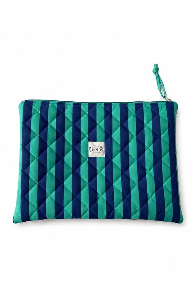 Betay Studio Betay Kapitone Fermuarlı Laptop Bilgisayar Kılıfı 29x39cm