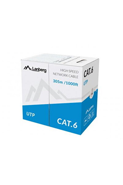 Lanberg Καλώδιο δικτύου LCU6-10CC-0305-S Cat6, U/UTP, 305μ, Γκρι