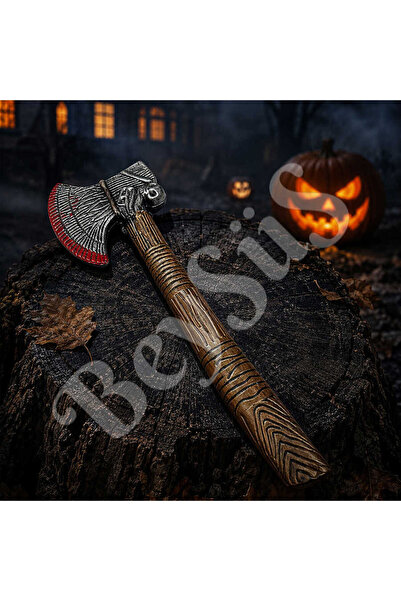 BeySüS Halloween Wooden Look Axe with Handle