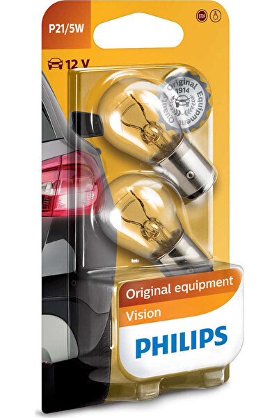 Philips Λάμπες Αυτοκινήτου Standard Vision P21/5W-BAY15D-1157 12V 21W 2 τεμάχ...