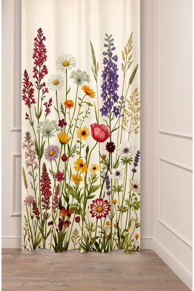 GREENDECOR Kır Çiçekleri Bahçesi Botanik Minimalist Konsept Yabani Çiçekler D...