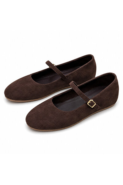 PATRON SHOES Women's Hidden Heel Ballerinas – Buckle-Strapped Casual, Stylish...