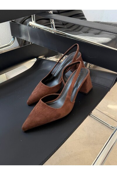STRASWANS Luan Women's Suede Heeled Shoes Brown