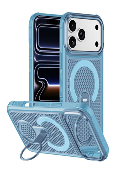 AUDIOX MeshMag » iPhone 18 - Husa Mesh, MagSafe, KickStand Ring |