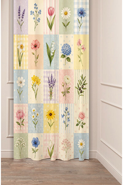 GREENDECOR Cozy Botanical Herbarium & Pastel Çiçekler Kolaj Field Flowers & Z...