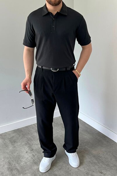 aura7 collection Eg Hwk Cupra Modal Polo Collar T-Shirt